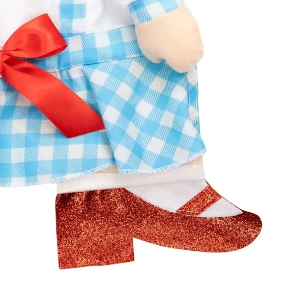 Halloween Medium Pet Dog Cat Costume Dorothy Wicked Wizard of Oz Ruby Slippers